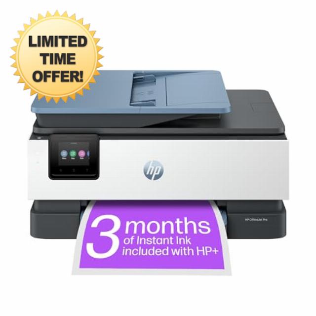 HP OfficeJet Pro 8125e All-in-One Printer | Colour | Printer for Home | Print