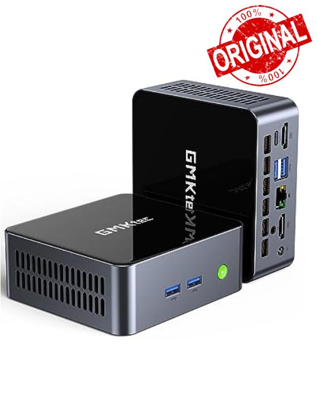 GMKtec Mini PC Preinstalled Windows 11 Pro Intel Core i7-11390H (Turbo 5.0 GHz) 32GB DDR4 1TB SSD Desktop Mini Computers WiFi 6