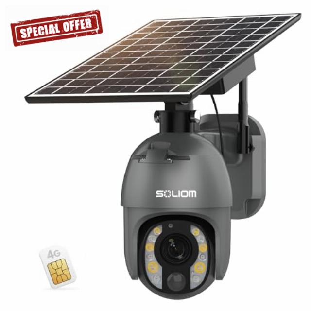 SOLIOM® 5MP Security Camera Outdoor with 10X Optical Zoom