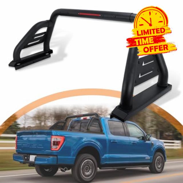 MELIPRON Adjustable Chase Rack Roll Bar Fit for Full-Size Pickup Trucks Ford F-150