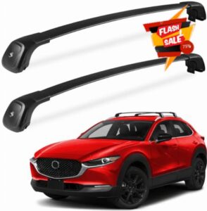FengYu Roof Rack Cross Bars 260lbs Compatible with Mazda CX30 CX-30 2020 2021 2022 2023 2024 (with Flush Side Rails)