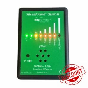 Safe and Sound Classic III Radio Frequency 5G Detector New 2024 Release by Safe Living Technologies Inc