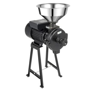 Commercial Wheat Feed Mill Dry Grinder Grain Grinder Milling Machine with Stainless Steel Funnel