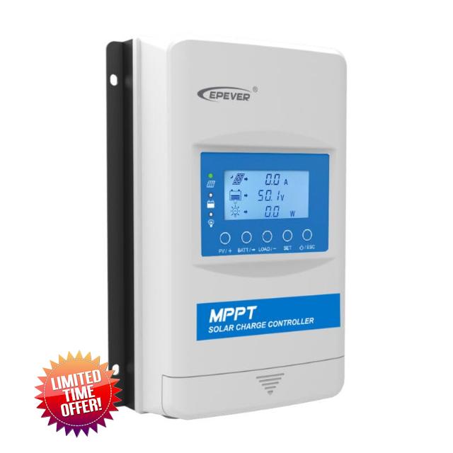 EPEVER 40A MPPT Solar Charge Controller 12V/24V/Auto Build-in Bluetooth