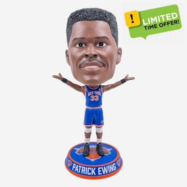 Patrick Ewing New York Knicks Away Jersey Variant Bighead Bobblehead NBA