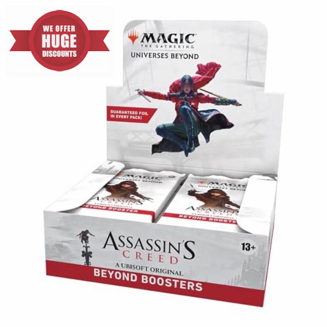 Magic: The Gathering - Assassin’s Creed Beyond Booster Box | 24 Beyond Boosters (7 Cards in Each Pack) | Collectible Trading Card Game for Ages 13+