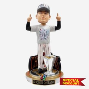 Shohei Ohtani Japan 2023 World Baseball Classic Champions Cap & Tee Bobblehead