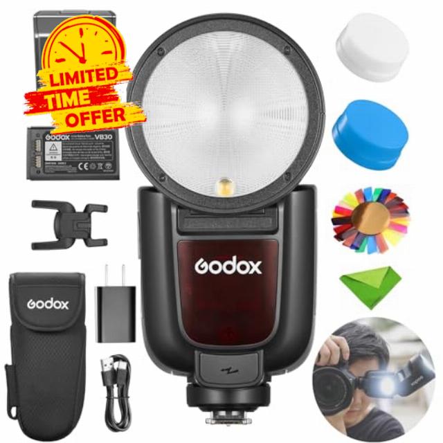 Godox V1 V1Pro F Flash for Fuji Camera TTL Speedlight