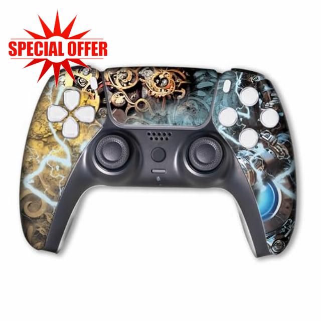 BABY CUDDLE BOX DISHONESTY Custom PS-5 Controller Wireless compatible with Play-Station 5 Console by BCB Controllers | Proudly Customized in USA with Permanent HYDRO-DIP Printing (NOT JUST A SKIN)
