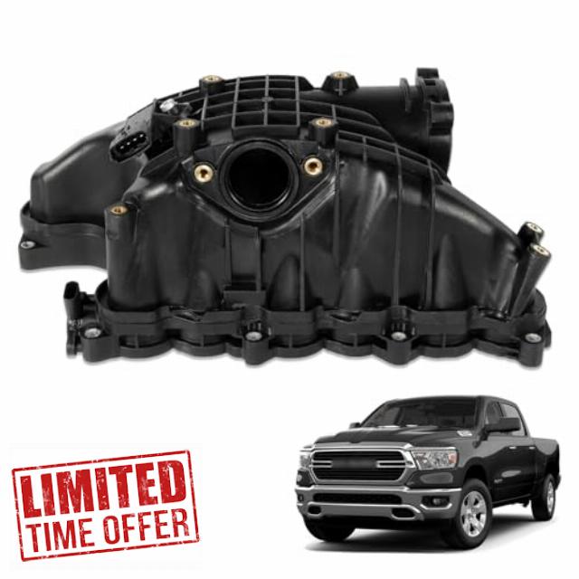 loosoo Intake Manifold with Sensor 68492577AA Compatible with Ram 1500 3.0L V6 Diesel 2014-2018