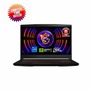 MSI Thin GF63 15.6" 144Hz Gaming Laptop: 12th Gen Intel Core i7