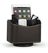 HofferRuffer Spinning Remote Control Holder, Remote Controller Holder, Remote Caddy, Media Storag...