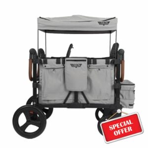 Keenz VYOO Stroller Wagon with Canopy - Foldable Design for Easy Storage