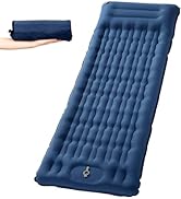 Aptliton Inflating Sleeping Pad for Camping, Upgraded 11cm Thickness Camping Mat with Built-in Fo...