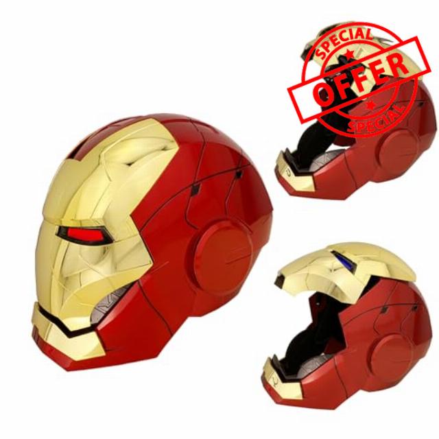 Iron-Man MK 5 Helmet with Jarvis Voice & Remote&Touch Controlled Open/Close Mask