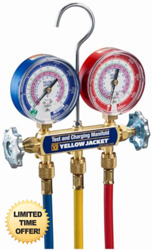 Yellow Jacket 42036 2-Valve Series 41 A2L Manifold