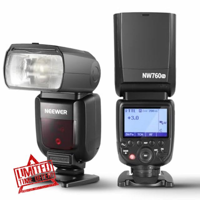 NEEWER NW760-N TTL Flash Speedlite Compatible with Nikon DSLR Cameras