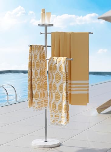 KES 5-feet Outdoor Beach Towel Stand 18/8 Stainless Steel