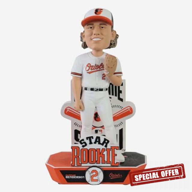 Gunnar Henderson Baltimore Orioles Star Rookie Bobblehead MLB Baseball