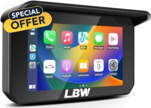 LBW Upgrade Portable Wireless Apple Carplay & Android Auto Screen for Motorcycle
