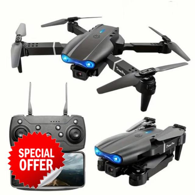 2.4G FPV Drone With 4K Camera For Adults RC Quadcopter With Auto Return Follow Me Brushless Motor Circle Fly Route Fly Altitude Hold Headless Mode For Adults Kids Men Begginer Gifts