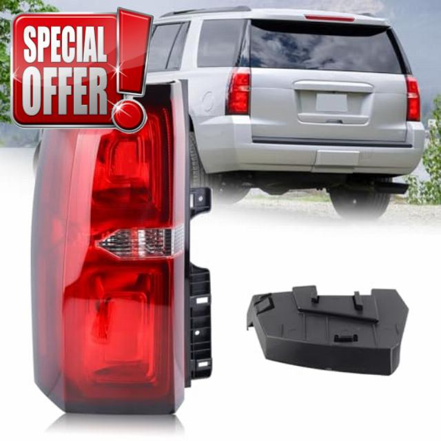Left Driver Side Tail Light LED Rear Lamp Compatible for 2015-2020 Chevy Tahoe Chevrolet Suburban 3500 HD With Bulbs GM2800264 84467058 23407432