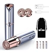 Facial Hair Remover for Women Upgraded, USB Rechargeable Painless Hair Trimmer, Portable Flawless...