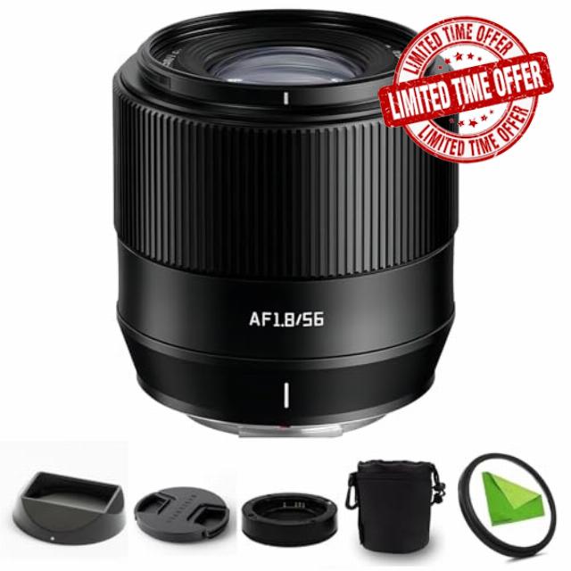 TTArtisan 56mm F1.8 E-Mount APS-C Autofocus Prime Lens for Sony E-Mount Cameras A5000 A5100 A6000 A6100 A6300 A6400 A6500 A6600 NEX-3 NEX-3N NEX-3R NEX-5N NEX-5T NEX-5R NEX-5 NEX-7 NEX5C ZVE-10 FX30