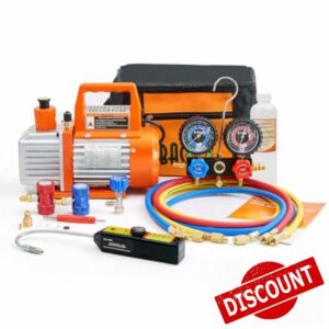 BACOENG R1234yf AC Vacuum Pump and Gauge Set