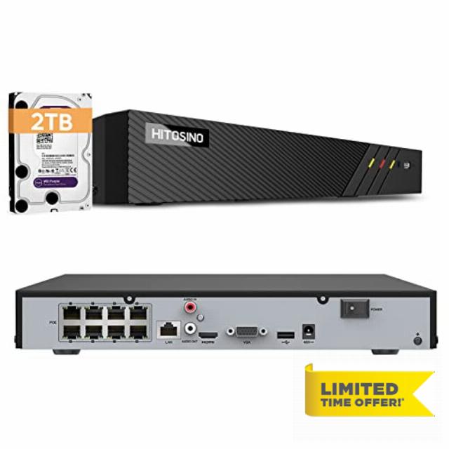 4K 8CH POE NVR for Security Camera System