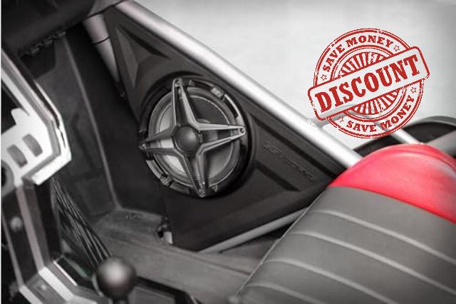 SSV Works 2015-2023 Polaris Slingshot Front Speaker Pods with 150 watt 8" Speakers and Matching Color Grilles