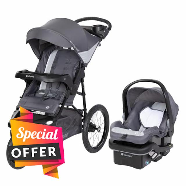 Baby Trend Expedition® Zero Flat Jogger Travel System with LED Lights