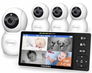 HelloBaby 5.5" 720P HD Video Baby Monitor No WiFi