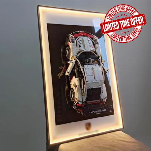Display Wallboard for Lego Technic 911 RSR 42096
