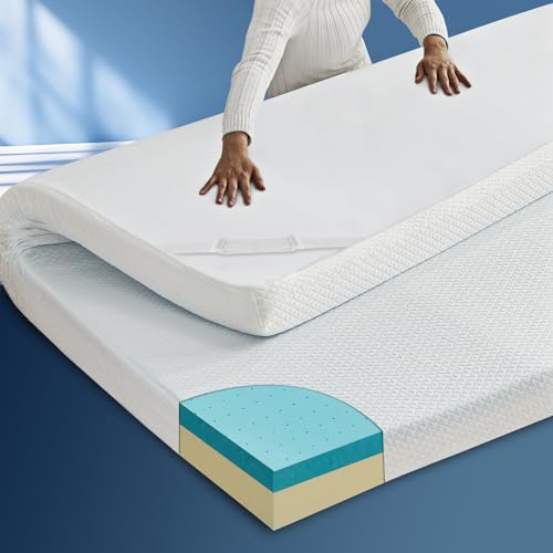 Firm Gel Memory Foam Mattress Pad for Pressure Relief
