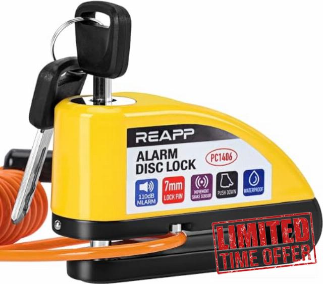 REAPP Alarm Disc Lock Motorbike Lock