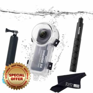 Insta360 X4 Invisible Dive Case Kit- Waterproof Up to 50m (164ft) (X4 Dive Case-Selfie-Float)