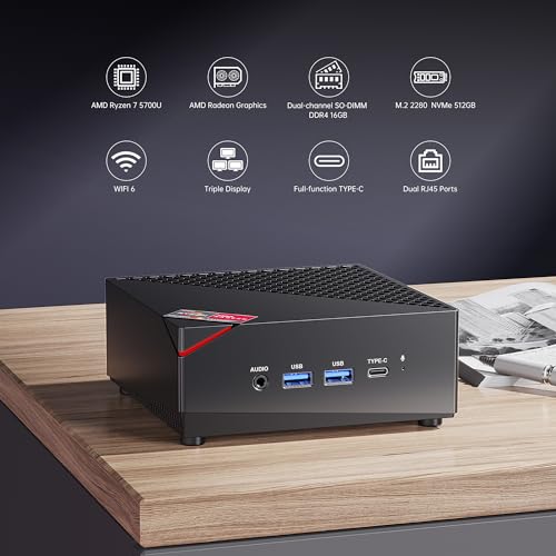 Dual Channel Mini Gaming PC 16GB DDR4 512GB SSD