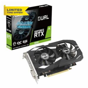 ASUS Dual NVIDIA GeForce RTX 3050 6GB OC Edition Gaming Graphics Card - PCIe 4.0