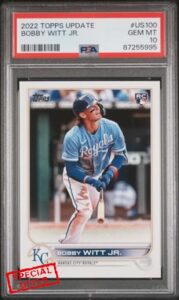 Graded 2022 Topps Update Bobby Witt Jr. #US100 Rookie RC Baseball Card PSA 10 Gem Mint