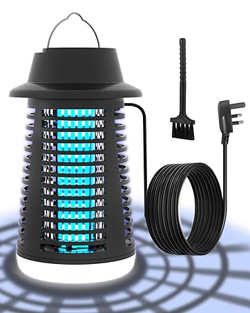 Bug Zapper, 4200V Insect Pest Fly Trap, Electric Mosquito Zapper for Indoor and Outdoor 18W, Wate...