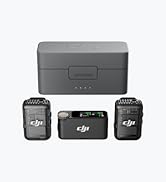 DJI Mic 2 (2 TX + 1 RX + Charging Case), All-in-one Wireless Microphone, Intelligent Noise Cancel...