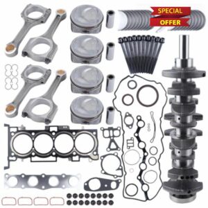 Engine Rebuild Overhaul Kit With Crankshaft & Con Rods Compatible with Hyundai KIA G4KJ 2.4L 23111-2G200
