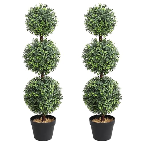 35inch Artificial Boxwood Topiary Trees