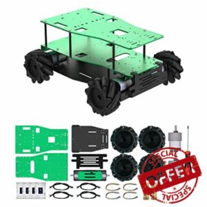 Yahboom 4WD Robot Chassis Kit with 80mm Large Mecanum Wheels