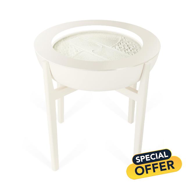 Homedics Drift Sandscape Solid Wood Sand Table Stand Compatible with drift 21”