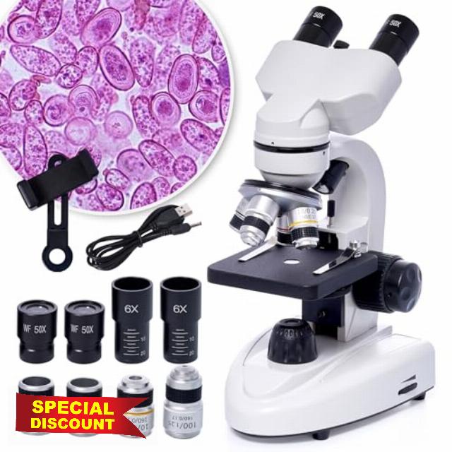 SELFIE CAT Binocular Compound Microscope