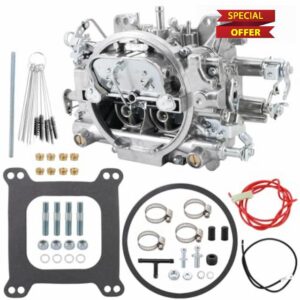 Dokili 1404 Carburetor Replacement for E.delbrock 500CFM 4-Barrel Square Bore Air Valve Secondary Manual Choke Compatible with Ch.evy Ch.evrolet Cadill.ac Buic.k