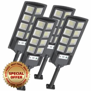 EcoJLigOas 200W Solar Street Lights Outdoor Waterproof