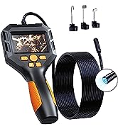 Daxiongmao Borescope Inspection Camera with 8 Lights, Handheld IP67 Waterproof Sewer Endoscope Ca...